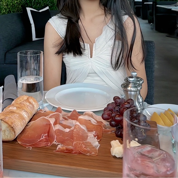 Self-Portrait Cropped Jersey Top - Picture 2 of 5